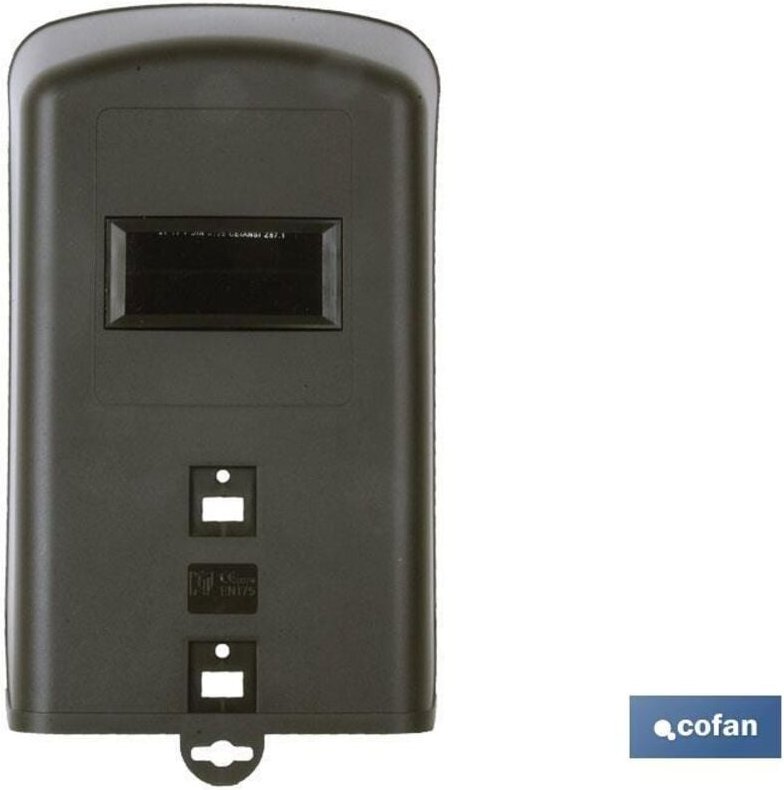 Handschweißmaske EN166/EN175 Nr. 11 aus Polypropylen mit schwarzen und weißen Gläsern