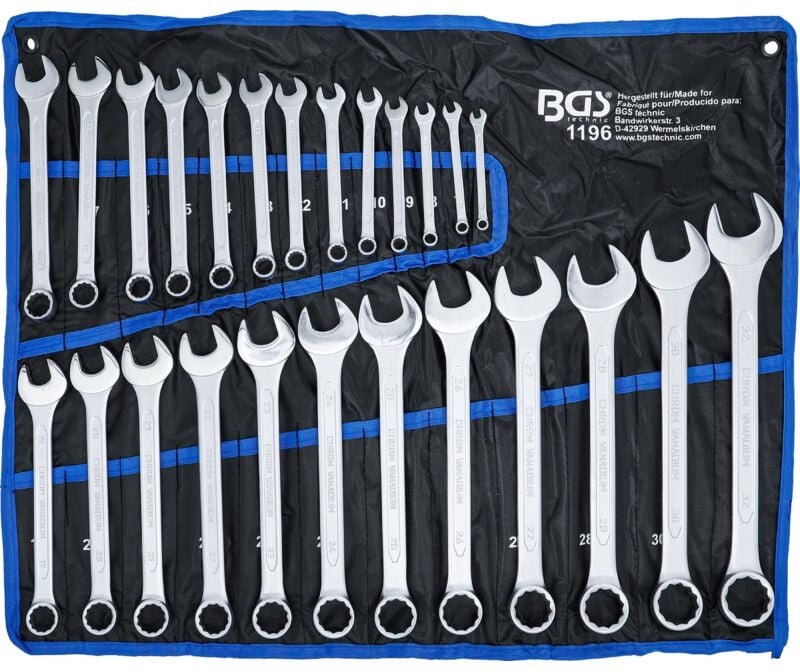 Maul-Ringschlüssel-Satz sw 6 - 32 mm 25-tlg.