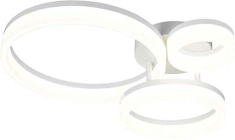 LED Deckenleuchte Deckenlampe Wohnzimmerlampe weiß modern B 51 cm