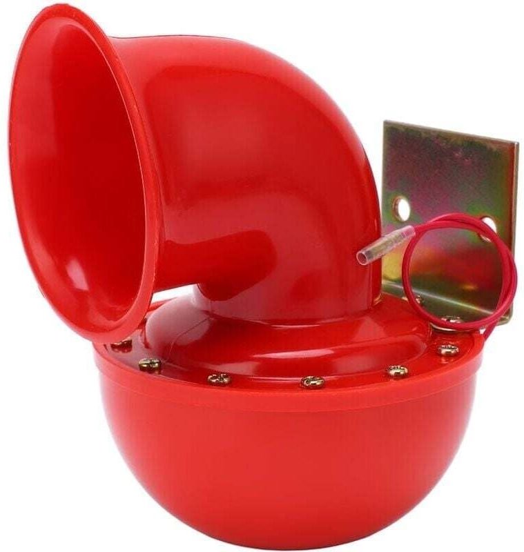 ZVD - Klaxon de voiture 150db klaxon à Air rouge klaxon de taureau électrique son de vache klaxon en métal pour camion T...