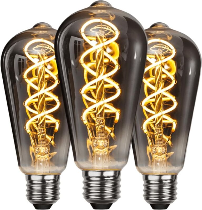 Aougo - Vintage E27 LED-Glühbirne, energiesparend, Industrie-Stil, E27-Glühbirne, Retro-Antik-Dekorationslampe, 4 w für ...