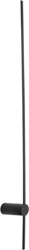 Licht-erlebnisse - led Wandleuchte Aluminium h: 120 cm Schwarz länglich warmweißes Licht 3000 k 540 lm Modern