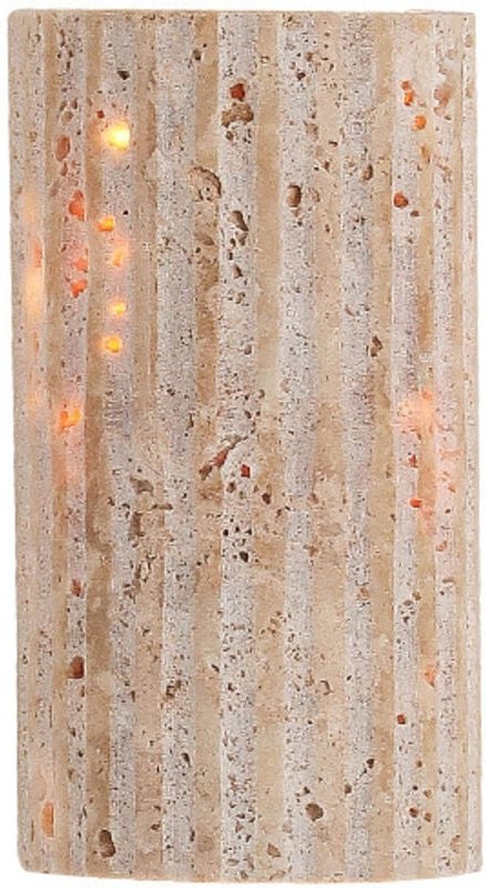 Applique murale créative rétro, plafonnier de style wabi-sabi japonais, travertin beige naturel, spot LED pour allée de ...