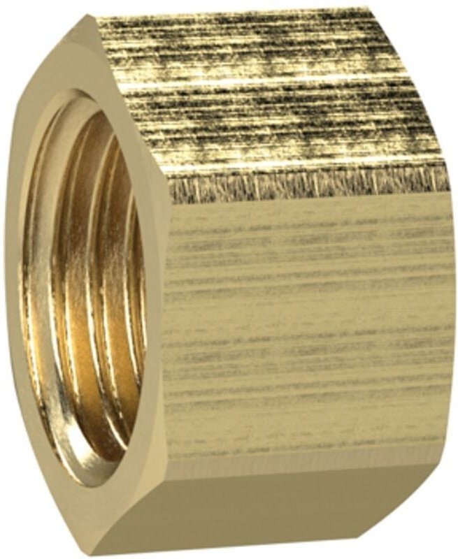 Verschlusskappe (Sechskant-Ausführung), g 1 1/2, sw 53, Messing, MSVK112 - Riegler