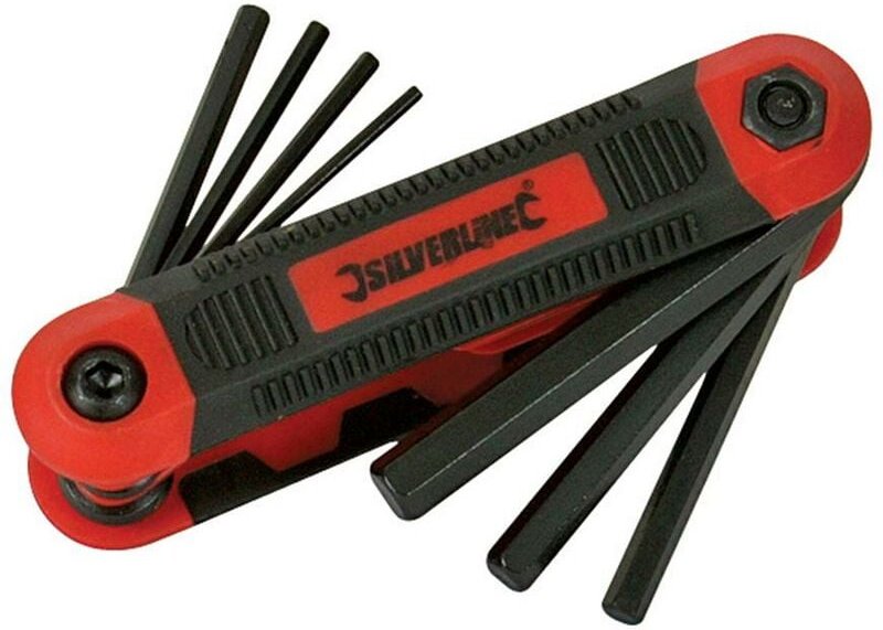 Profi-Innensechskantschlüssel-Klappwerkzeug, metrisch, 8-tlg. Satz 1,5–8 mm