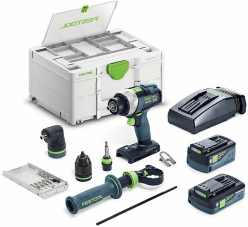 Akku-Bohrschrauber quadrive tdc 18/4 5,0/4,0 I-Set - Festool