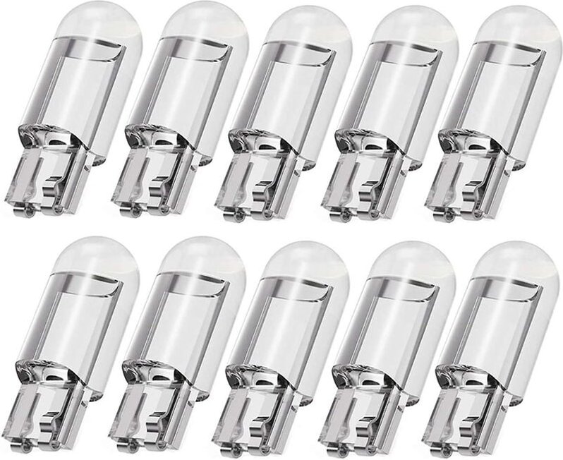 Woosien - 10 Stück Auto Led T10 W5w Cob Lesekuppellampe Markierungsleuchte Wedge Lichter Kennzeichenlampen 168 194 1
