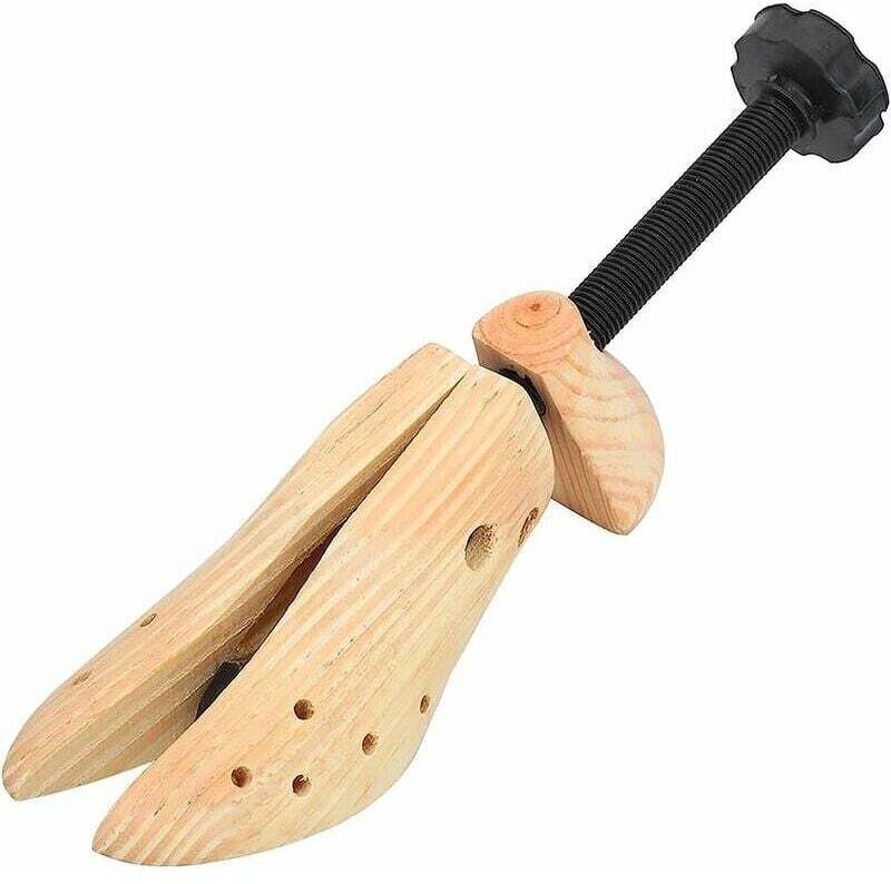 Schuhspanner, Schuhspanner aus Kiefernholz, verstellbarer Schuhspanner für breite Füße (L)