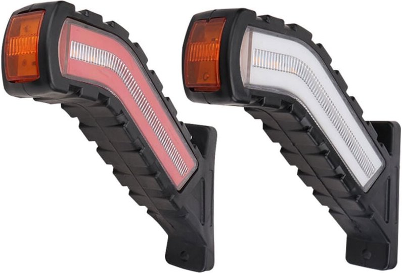 2 x LED-Seitenmarkierungsleuchte, universelle 12/24-V-LED-Seitenmarkierungsleuchte, Umrissleuchte, universell für Auto, ...