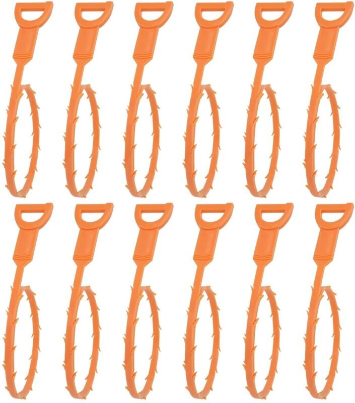 Flexibles Abflussreinigungswerkzeug, entfernt effektiv Haare und Schmutz, 19,6 cm, 12er-Packung