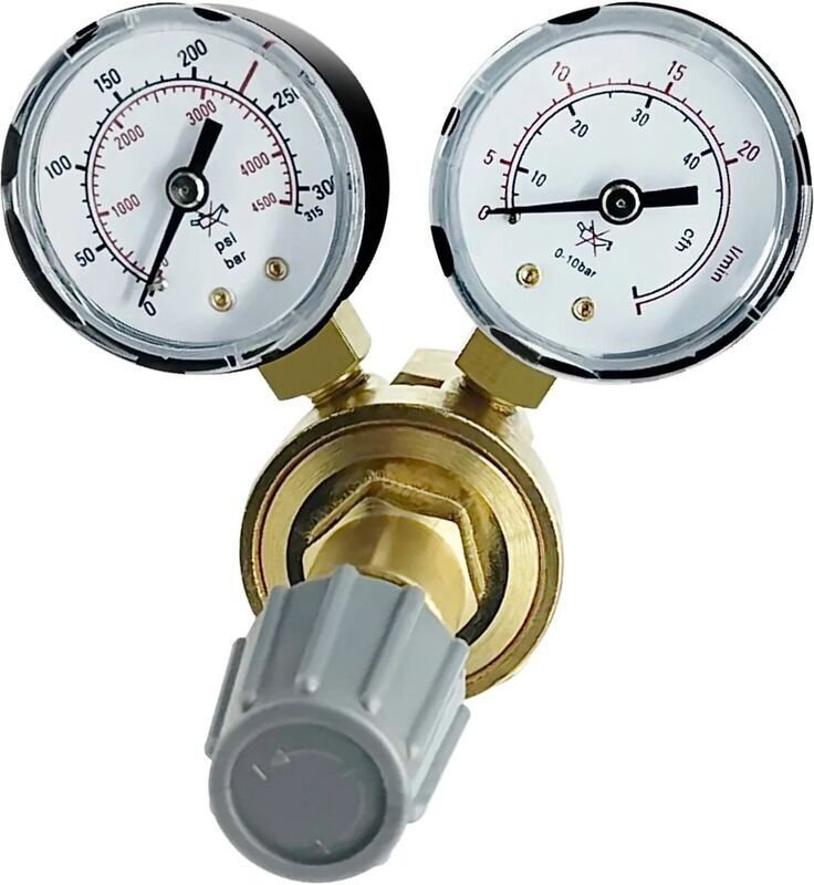 Vector Welding Réducteur de pression universel pour bouteille de gaz de protection Argon CO² Helium W 21,8 x 1/14"