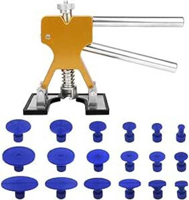 Lackloses Dellenentfernungsset, Karosserie-Dellenentfernungswerkzeug mit 18 Saugnäpfen