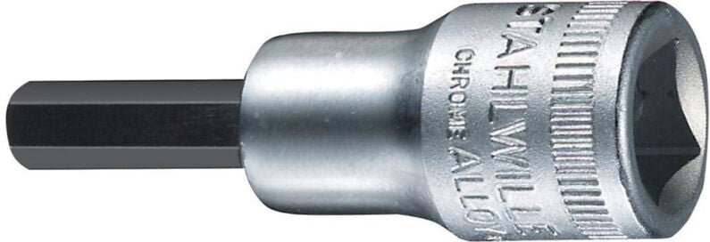 Stahlwille - 49 6 02050006 Innen-Sechskant Steckschlüssel-Bit-Einsatz 6 mm 3/8' (10 mm)