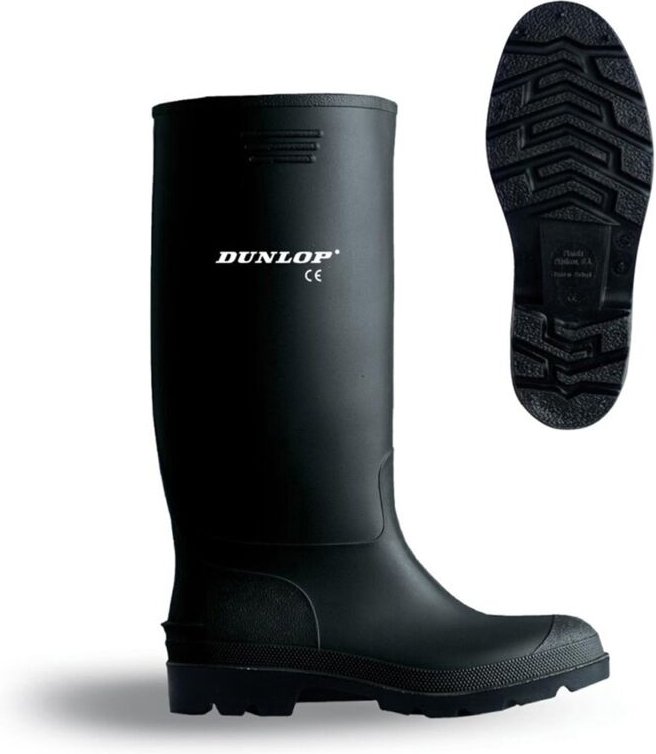 380PP schwarze wasserdichte PVC-Stiefel 35 - Dunlop