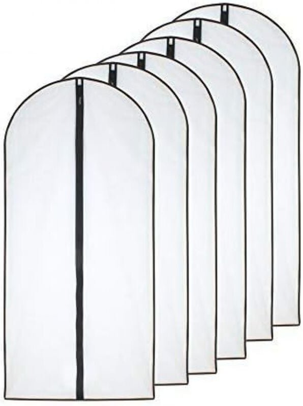 Kleiderhüllen, staubdicht, wasserdicht, Mottenfeuchtigkeit, transparente Reißverschluss-Schutzhüllen für Hemden, Anzüge/...