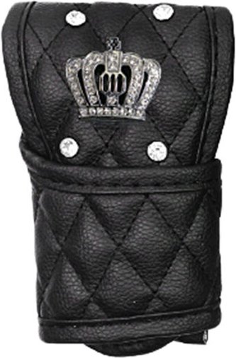 Tlily - pu Leder Auto Schalt Hebel Abdeckung Anti Rutsch mit Bling Krone