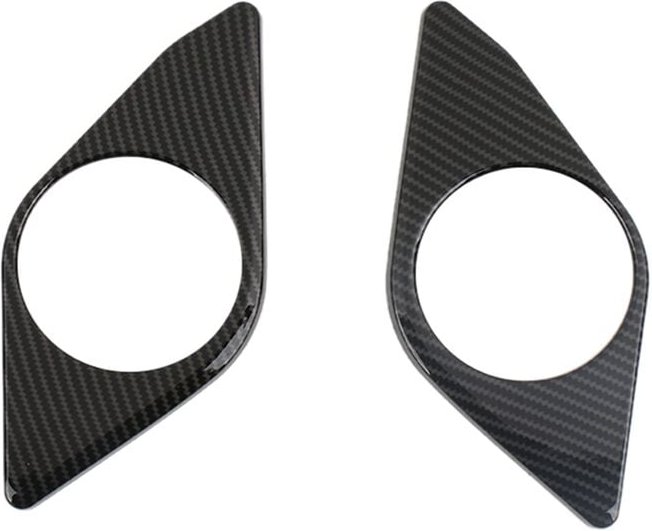 Tlily - Für 2021-2023 Heckbecherhalter-Rahmenabdeckung Verkleidungszubehör - ABS-Kohlefaser