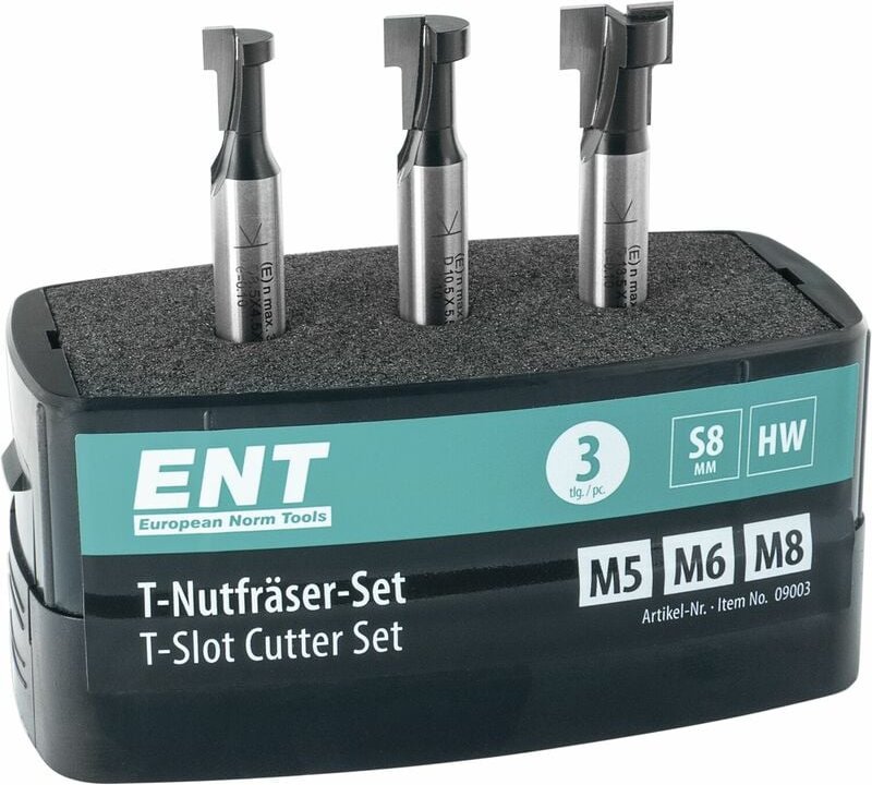 Thumbnail - Ent European Norm Tools - ent Fräserkassette hw 3-teilig in Kunststoffbox