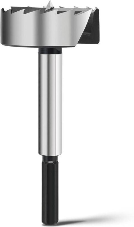 60-mm-Forstnerbohrer für Holz, Forstnerbohrer mit 60 mm Durchmesser, 150 mm Länge und 12 mm Sechskantschaft