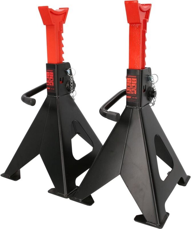 KS-Tools 160.1255 performance Stahl-Unterstellbock mit Schnellverstellung, 6000 kg, paarweise