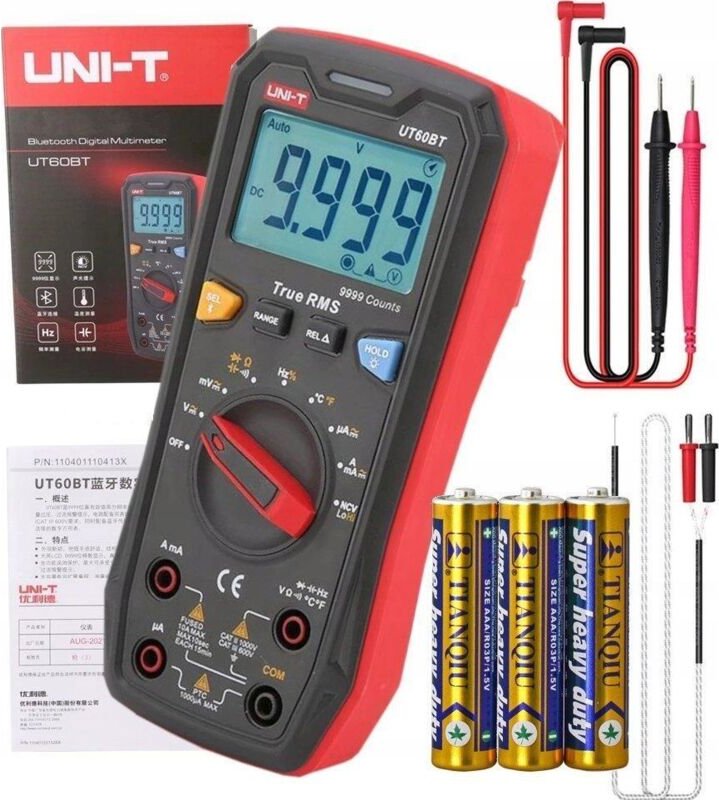 Thumbnail - UNIT UT60BT Digitalmultimeter mit Summer und Hintergrundbeleuchtung