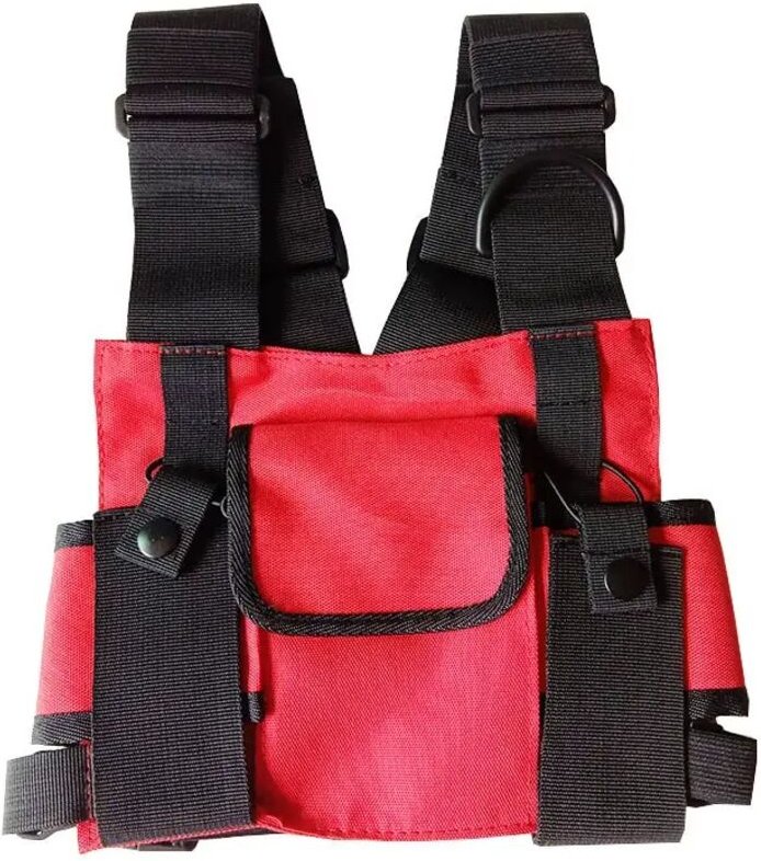 Walkie Talkie Schultertasche Brusttasche, drahtloser Brusttasche Schultergurt, Zwei-Wege drahtloser Rucksack Rack, Zwei-...