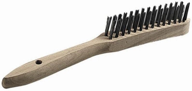 Stahl-Drahtbürste 2-reihig 0,35 mm Draht