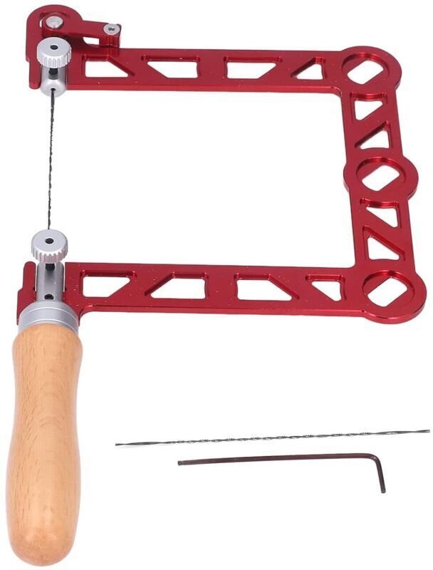 Dekupiersäge, Handsäge, Dekupiersäge, Dekupiersäge, 5-Zoll-Adapterrahmen für Holz, Kunststoff, Gummi und Weichmetall