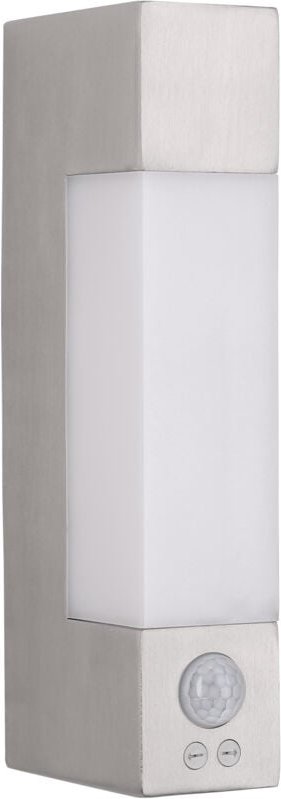 Forlight - wandleuchte IP44 litus with sensor led 5,3 w 4000 k edelstahl 420 lm