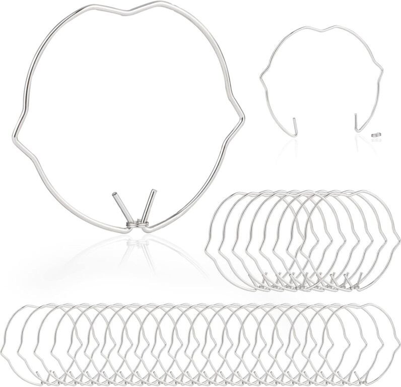 30 Stück Lampenbefestigungsringe für 50 mm MR16 GU10 LED-Strahler, MR16 GU10 Verschlussclip, Lampenbefestigungsringe - L...