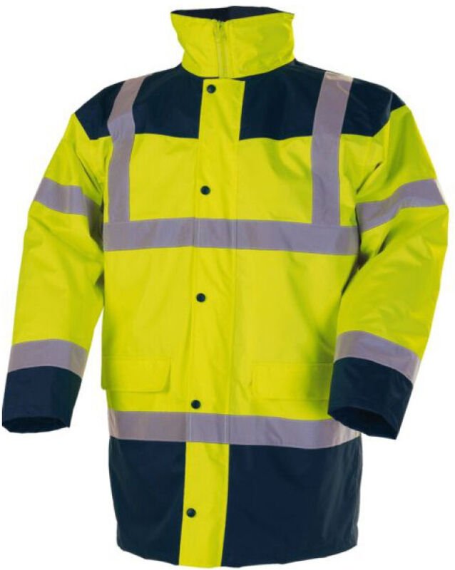 Daunen-Parka 4-in-1 Fluo-Gelb/marine T04 19445-jf-4