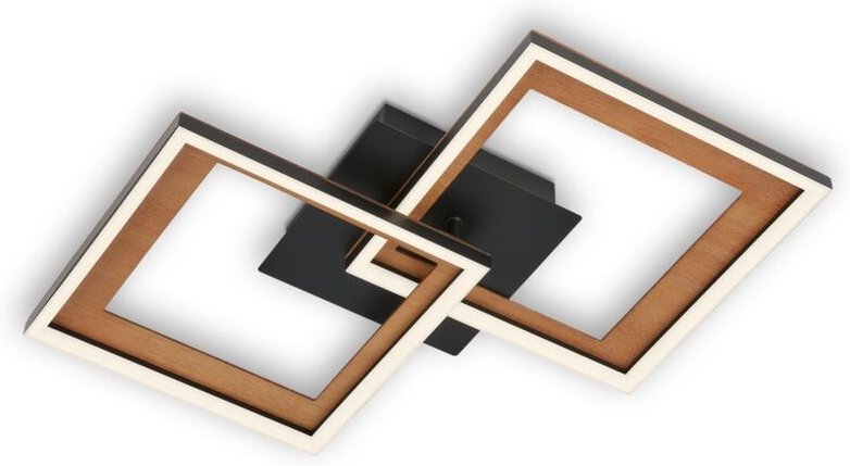 Briloner Leuchten FRAME - Wand-& Deckenleuchte - 3726015 - Stufenweise dimmbar - 3000K warmweiß - Memoryfunktion - Schwe...