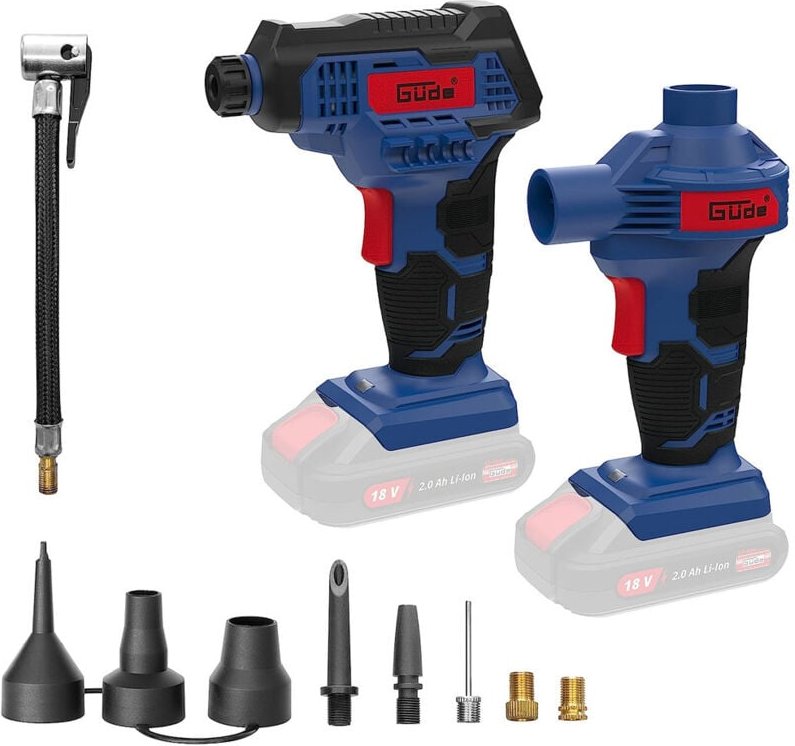 Thumbnail - Akku Kompressor Luftpumpenset kls 18-0 18V Luftkompressor Druckluft - Güde
