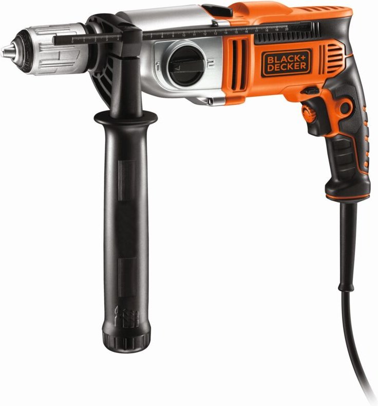 Black&decker - elektroschlagbohrmaschine 910W b+d + koffer