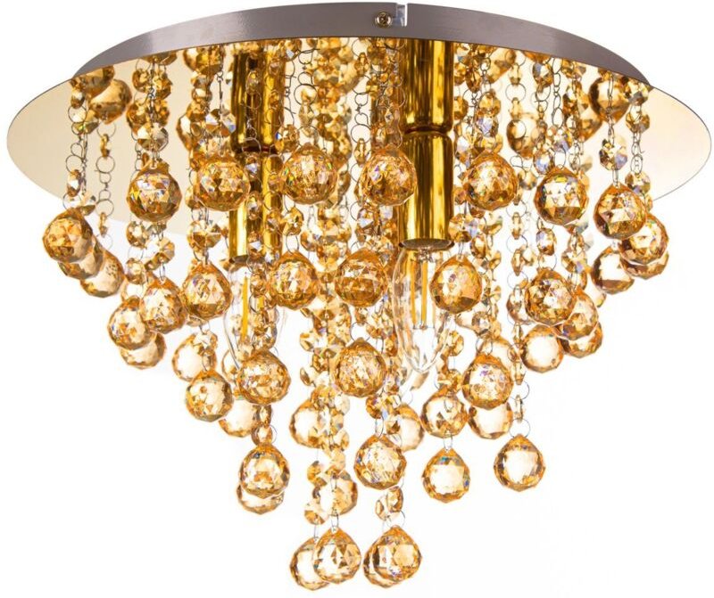 Globo - deckenleuchte - LONDON - gold - glas - Ø 38cm - E14 -