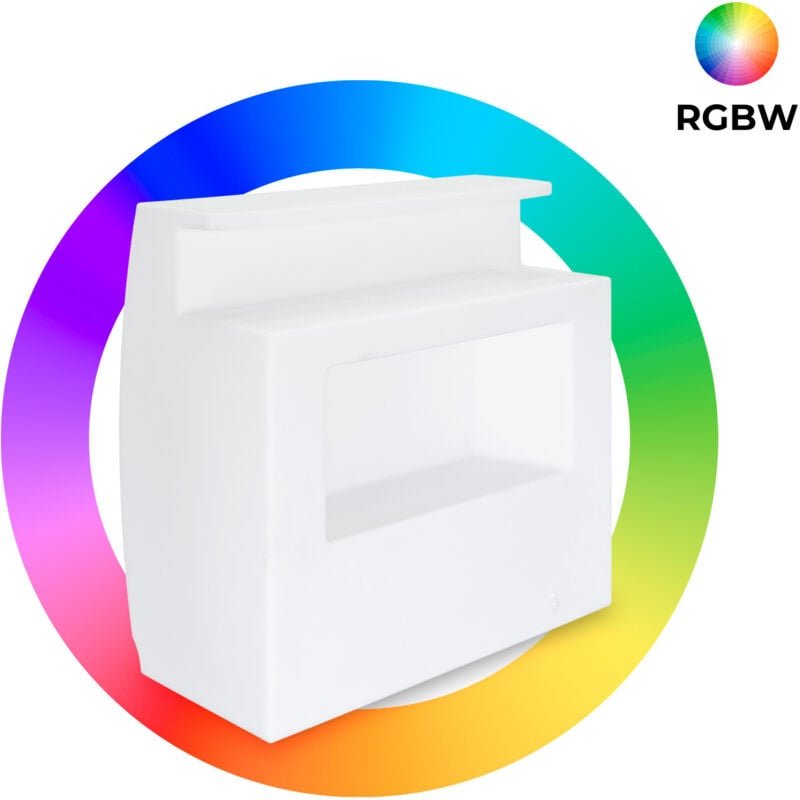 LED RGBW Beleuchtete Bartheke - 2 x 5W - Wiederaufladbar