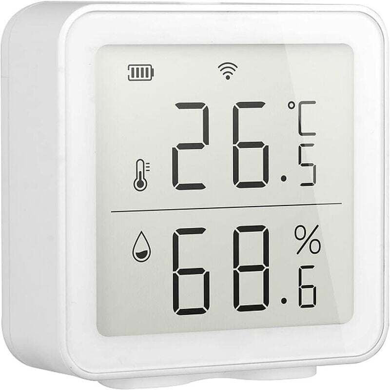 WLAN-Temperatursensor, kabelloses Smart-Home-Thermometer und Feuchtigkeitsmessgerät, kabelloser Temperatur- und Feuchtig...