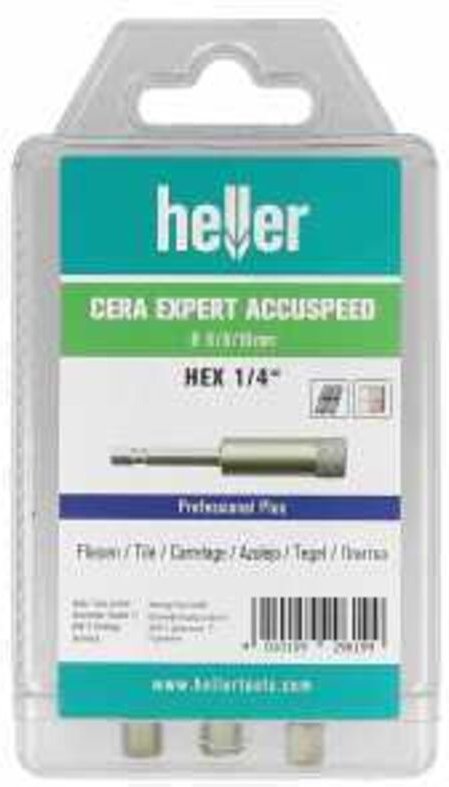 Diamant-Bohrersatz CERA EXPERT Akkuspeed 6-tlg., 6/8/10mm, hex heller