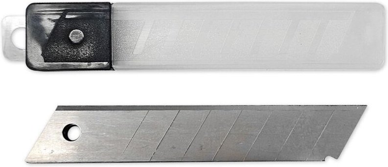 18-mm-Abbrechklingen – 10er-Pack – Sauberer Schnitt für verschiedene Materialien – 7-mm-Abschnitte für optimale Schneidl...