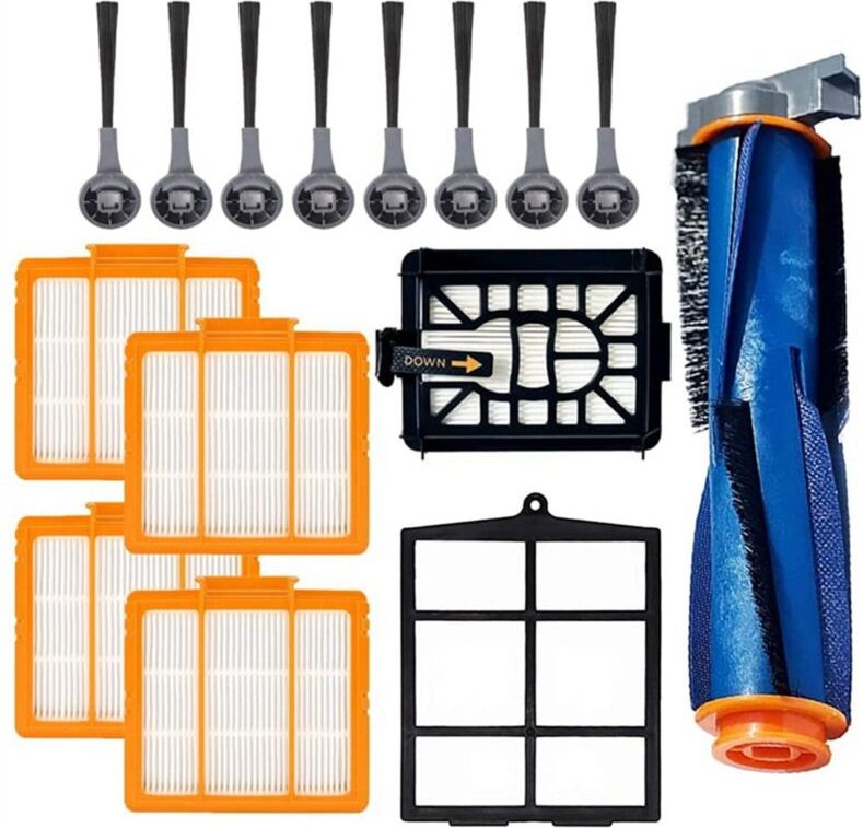 Ersatzteile Hauptbürste Seitenbürsten Filter für Shark AV2501AE AV2502AE Roboter-Staubsauger-Zubehör