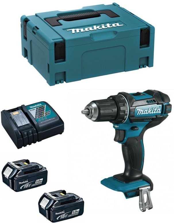 Bohrschrauber 18V LXT (2x5,0 Ah) in MAKPAC - MAKITA DDF482RTJ