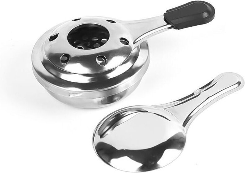 Alkoholbrenner, Alkoholbrenner für Fondue, Gel-Alkoholbrenner, Edelstahl, Grau, 15 x 9,3 x 4,5 cm - Ahlsen
