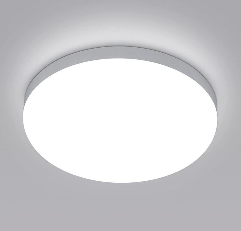 Goeco - Runde led Deckenleuchte, Deckenleuchte für Badezimmer 32W 2958LM, IP54 Wasserdicht 6500K Kaltweiß, Moderne Decke...