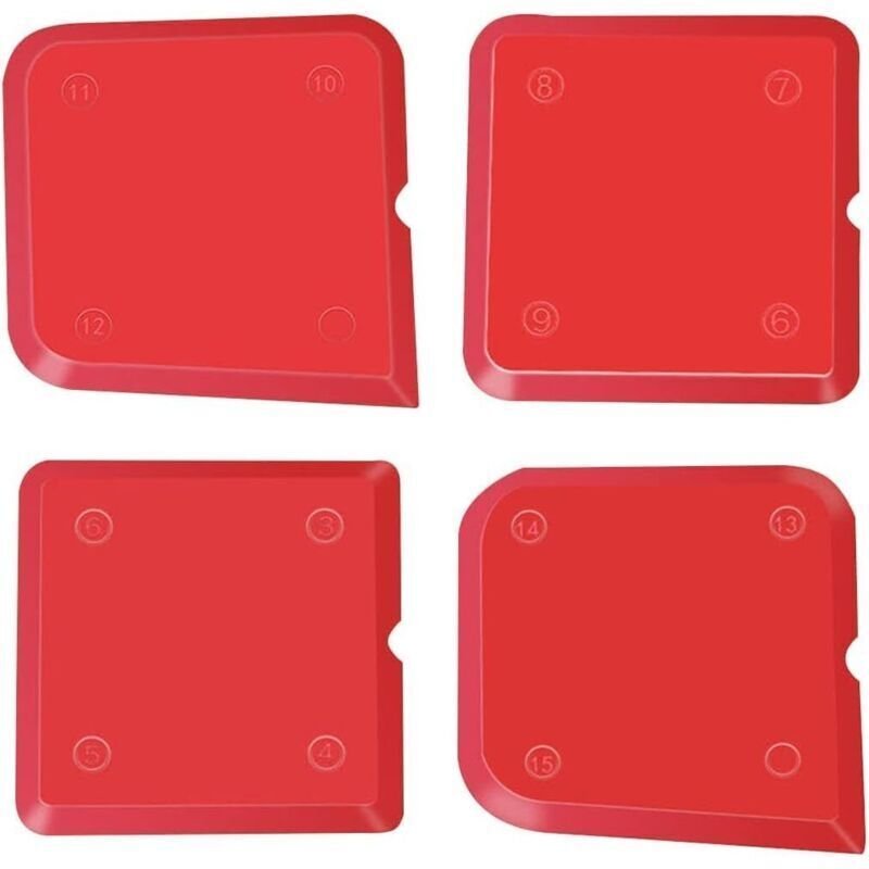 4-teiliges Fugenwerkzeug-Set, Dichtmittel, Silikon-Spachtelwerkzeuge, Werkzeuge zum Verfugen von Fugen