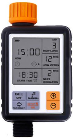 Crediri Automatischer Bewässerungsregler und Timer, automatische Bewässerungsuhr, großer Bildschirm, intelligente Bewäss...