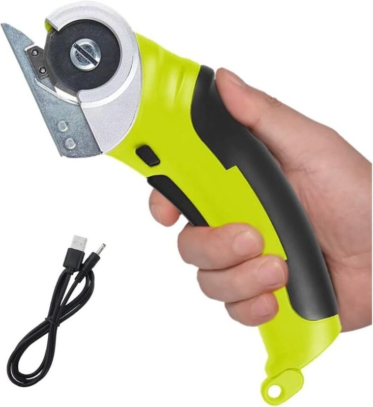 Kabellose elektrische Schere, wiederaufladbare elektrische Schere mit 240 U/min zum Schneiden von Stoff, tragbare elektr...