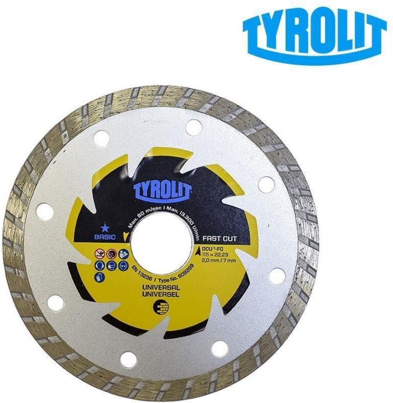 C3R Diamantsäge Ø115x2x22,23 DCUB2-FC Tyrolit
