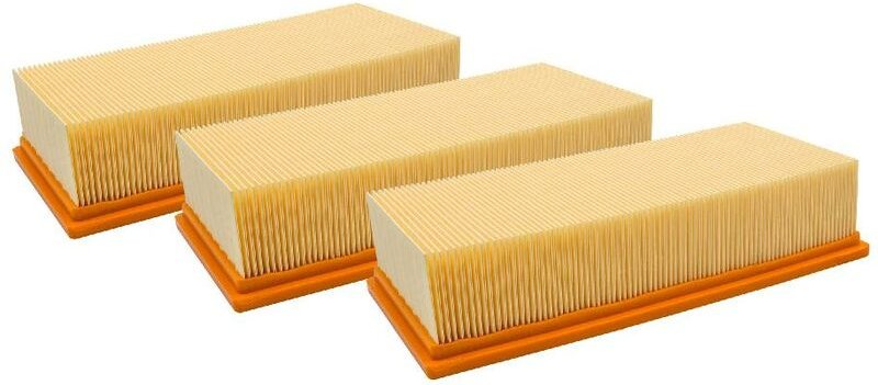3x Flachfaltenfilter Ersatz für Kärcher 6.907-277.0 für Staubsauger - Filterelement - Vhbw