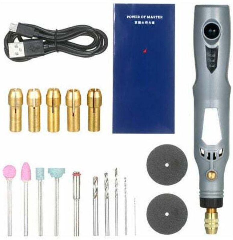 Handheld Electrique Grinder Kit Outil Rotatif Power Rechargeable 3 En 1 Polisseuse Driller Moulin Pen Kit Machine Avec M...