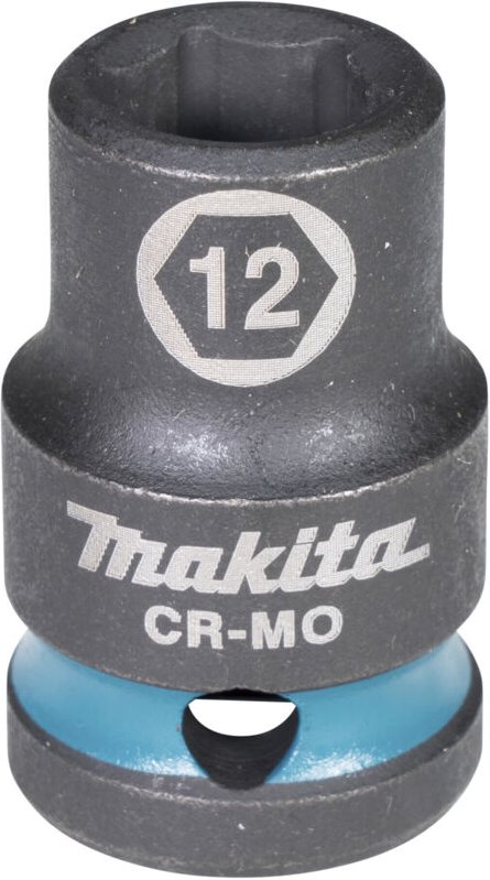 E-16081 Steckschlüssel 1/2" SW12 Impact Black kurz - Makita